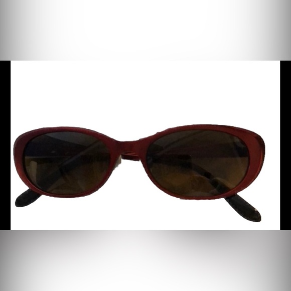 Derek Lam VERONICA Sunglasses Color red BURGUNDY BLOCK TITANIUM POLARIZED LENS